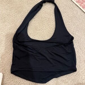 Urban Outfitters Black Sports Bra Halter Neck